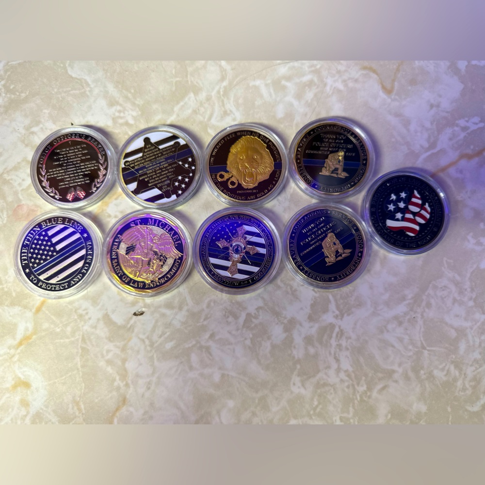 Rare police challenge coins 🪙